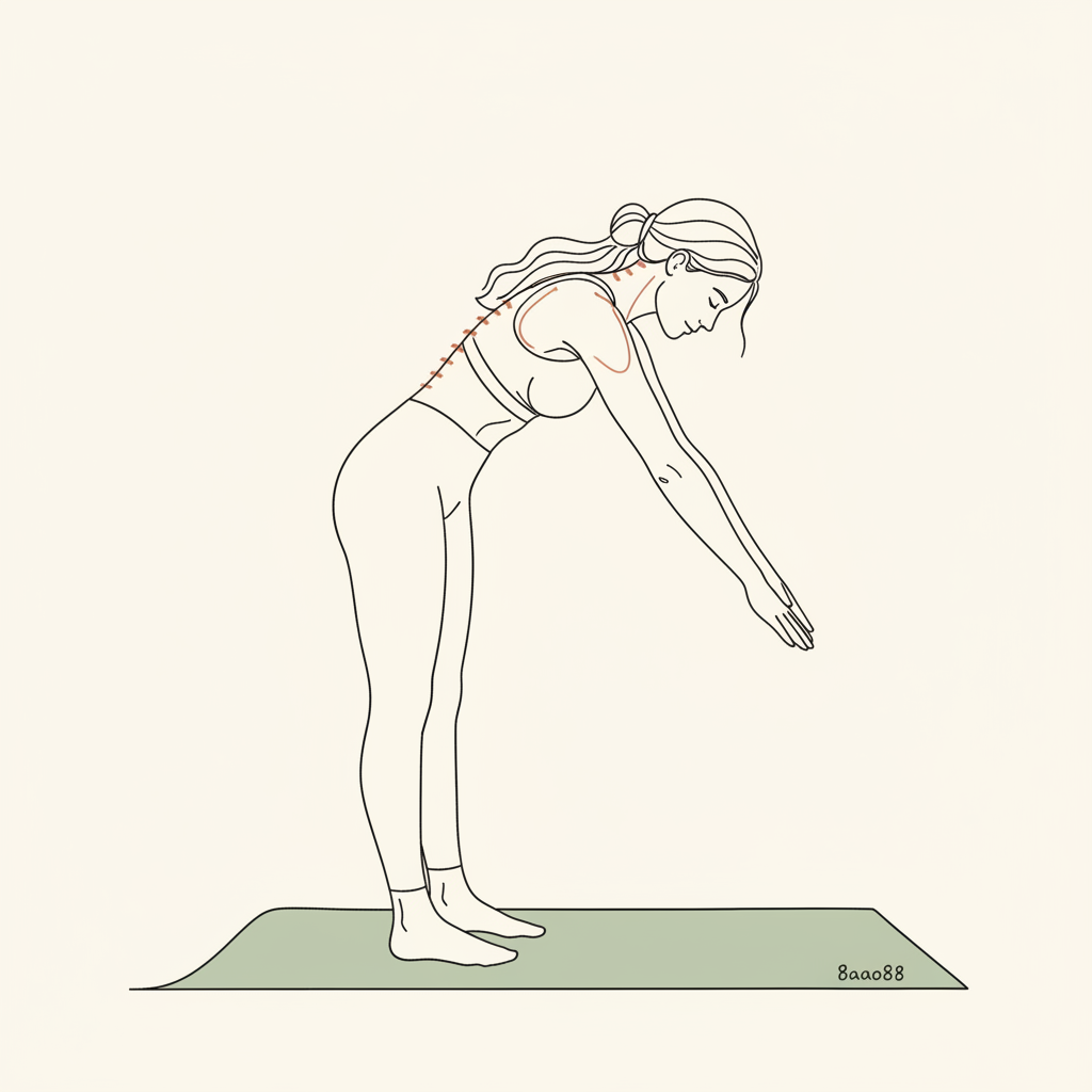 Illustration of Shoulder Girdle Roll-Downs
