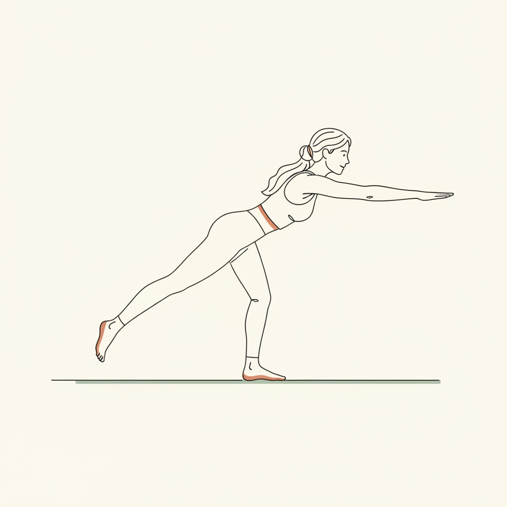 Illustration of Single Leg Deadlift (Bodyweight)