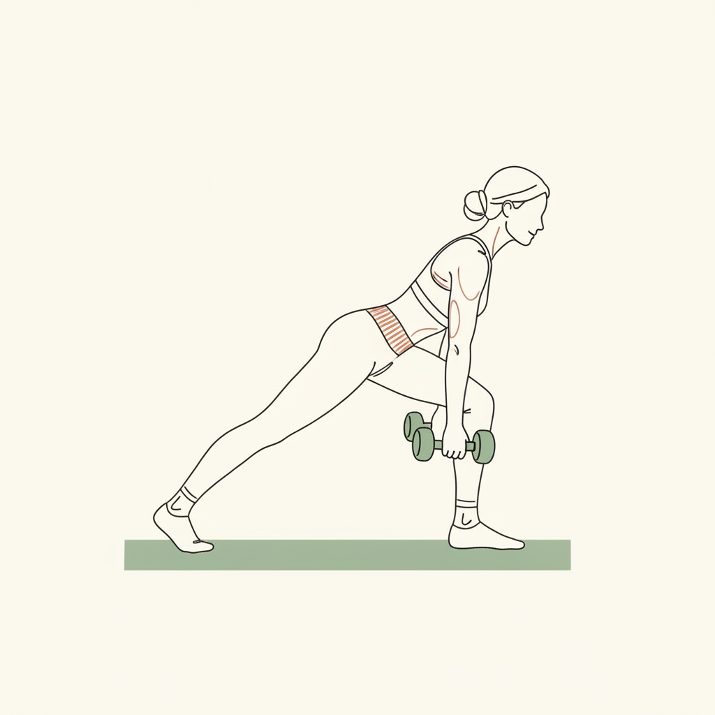 Illustration of Single-Leg Deadlift (unweighted or light)