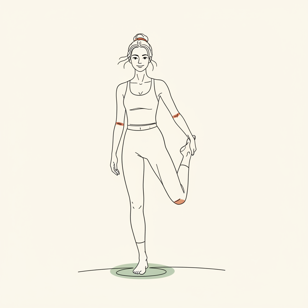 Illustration of Standing Quad Stretch