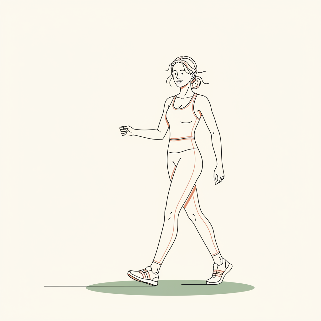 Illustration of Steady Paced Walk