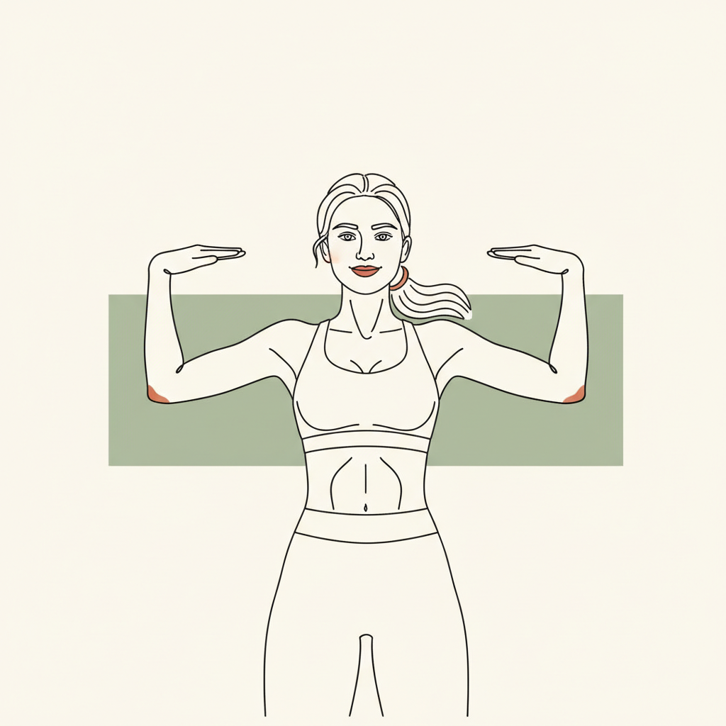 Illustration of Supine Pec Stretch (Goal Post Arms)