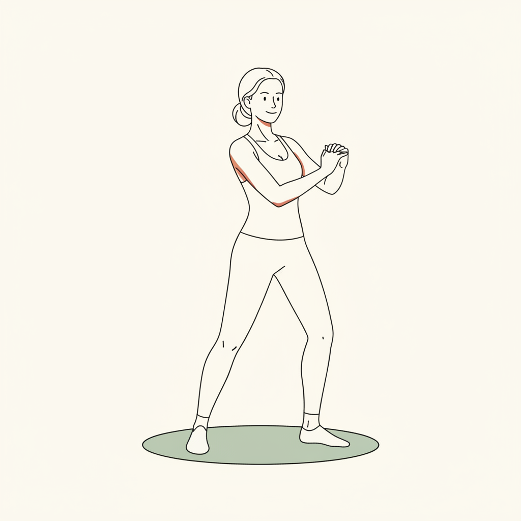 Illustration of Torso Twists (seated or standing)