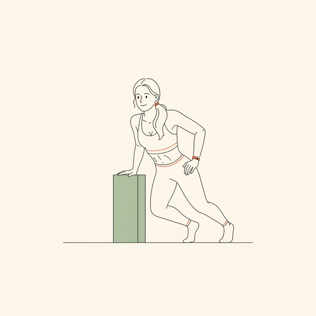 Illustration of Tricep Dips (on chair or floor)