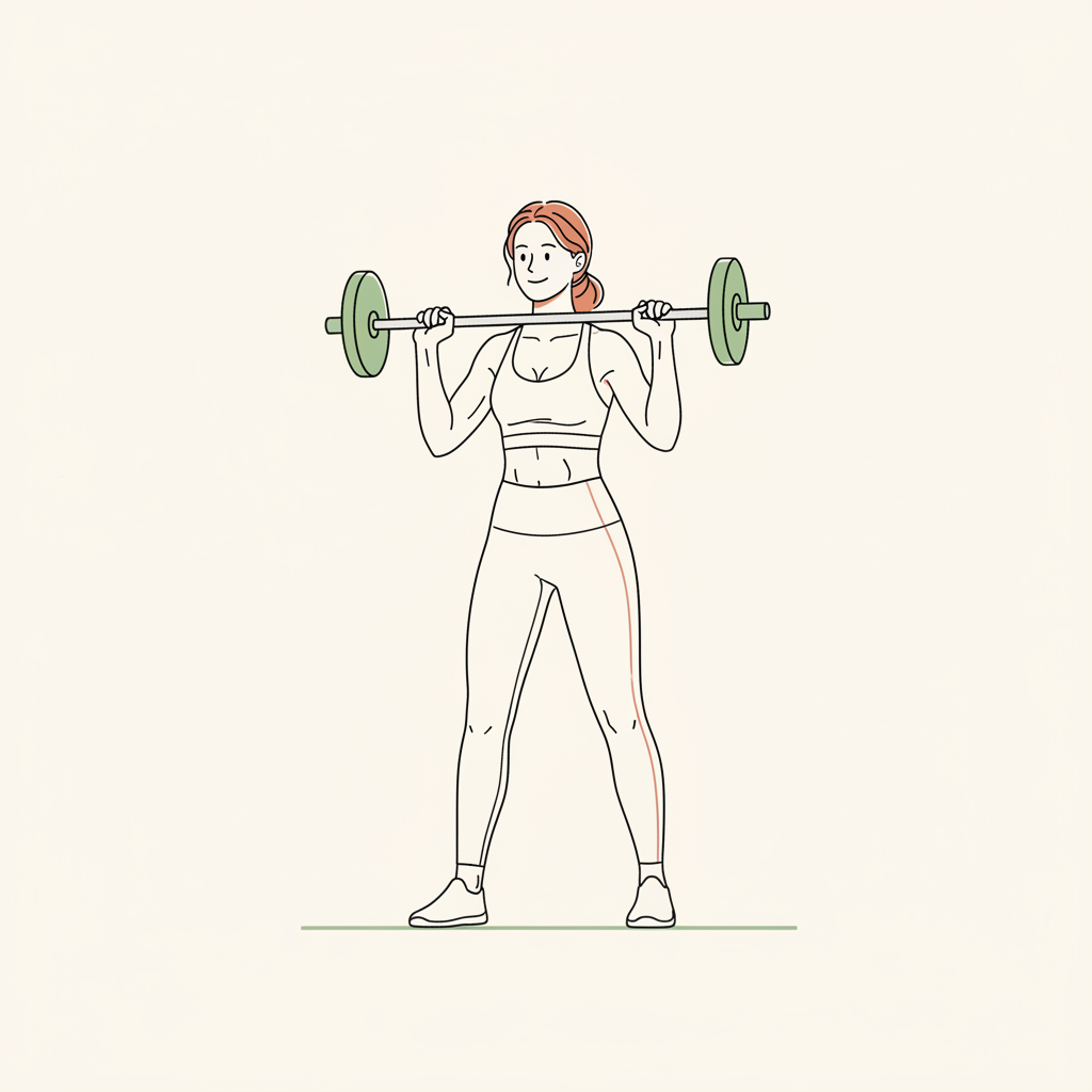 Illustration of Upright Rows (light weight)