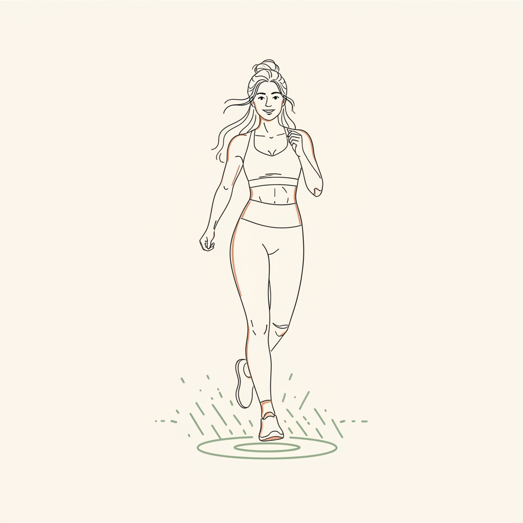 Illustration of Varied Paced Walk (includes some faster bursts)