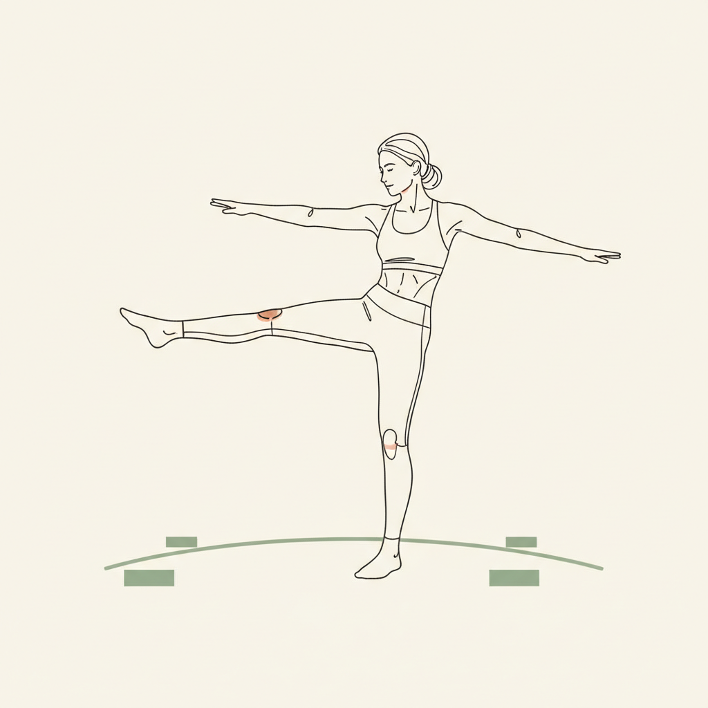 Illustration of Walking Leg Swings (front to back)