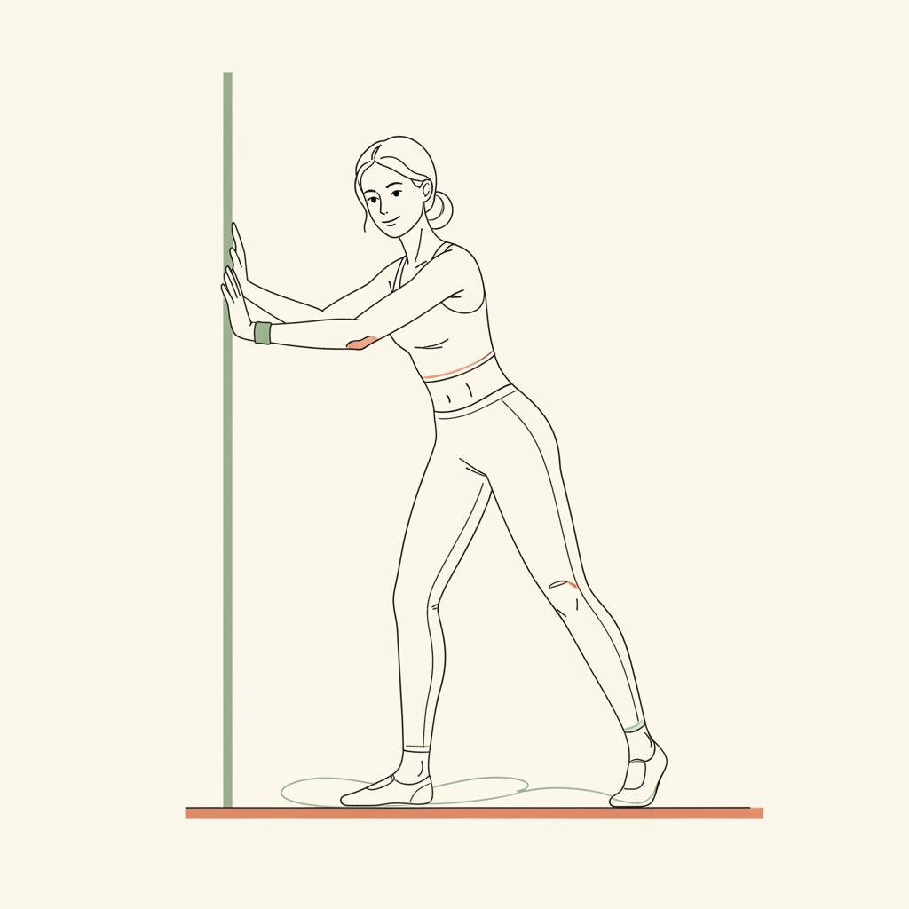 Illustration of Wall Push-Offs (gentle)