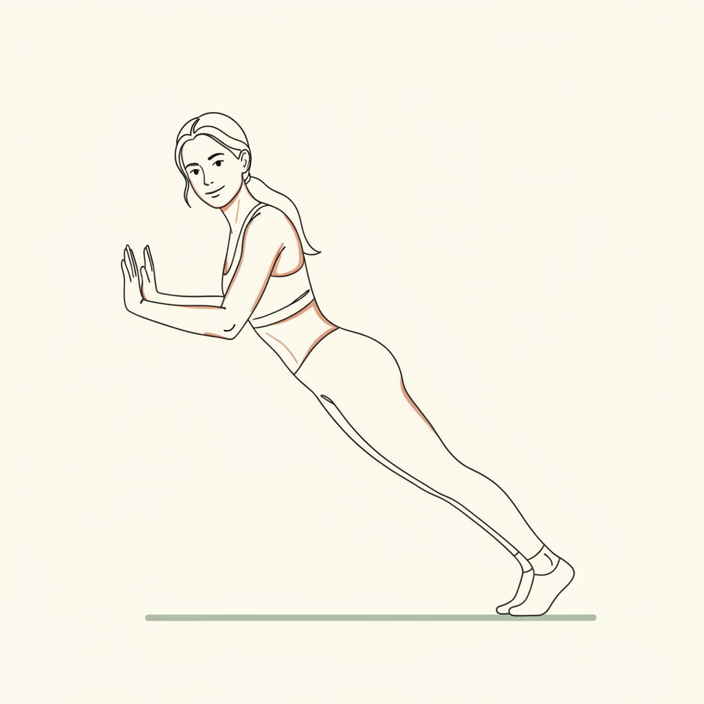 Illustration of Wall Push-ups