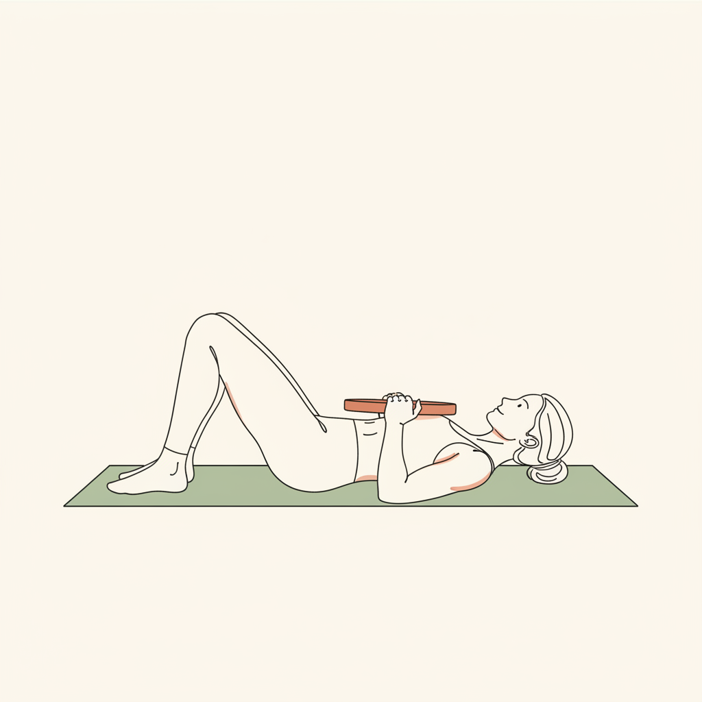 Illustration of Weighted Glute Bridges
