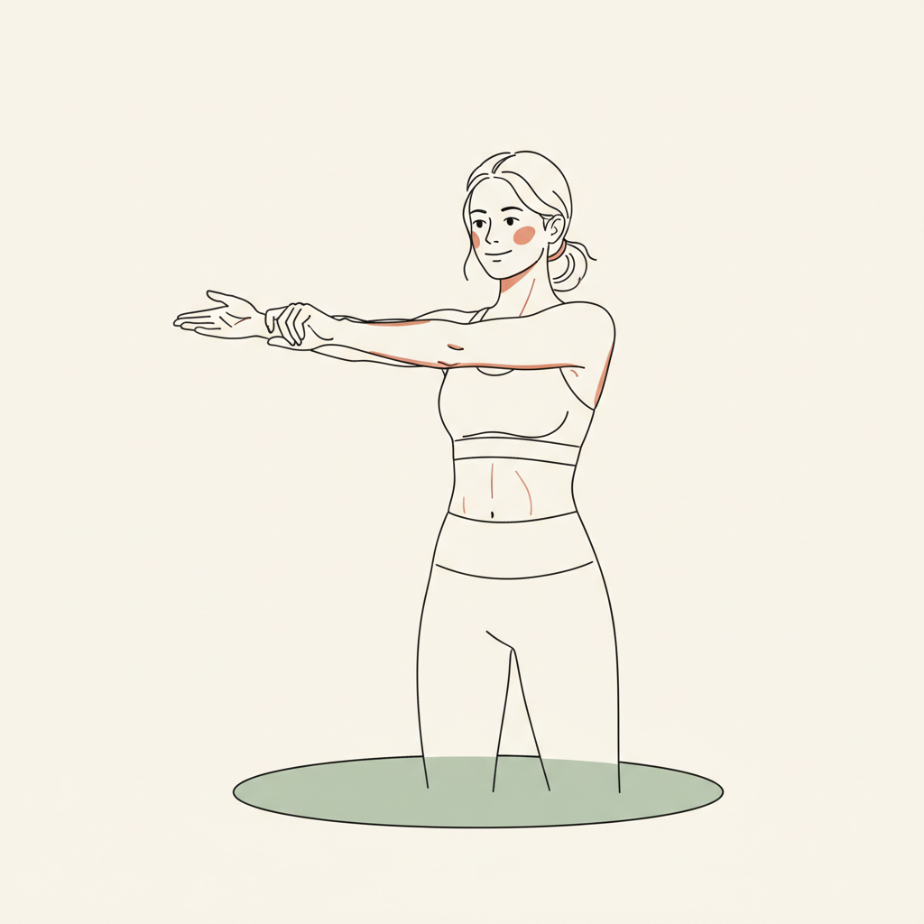Illustration of Wrist & Forearm Stretch